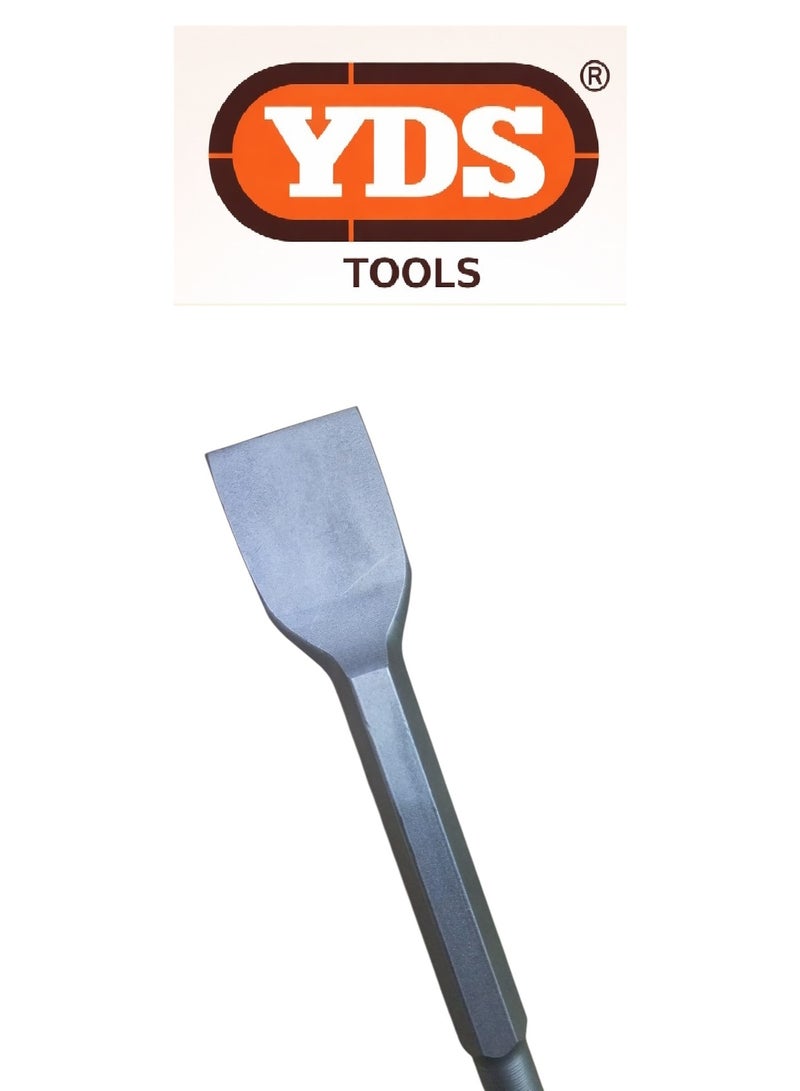 YDS 2 PCS Hammer Drill Flat Chisel – YDS Tools – Model YDS-0134-1 (17×280×40 mm), 420g Each - Image 3